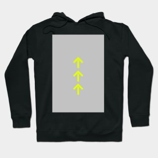 Neon yellow arrows up Hoodie